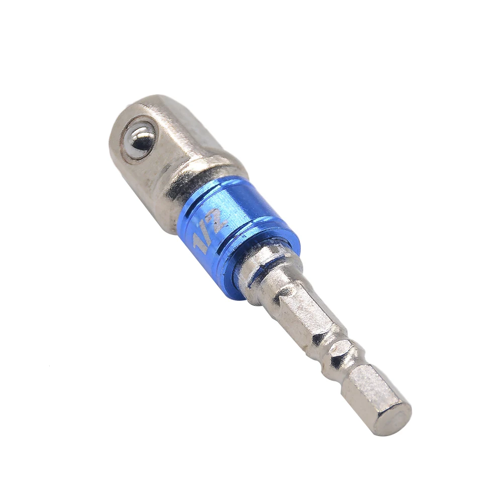 3pcs Hex Boor Power Bit Socket Drive Adapter extension Set 1/4 "3/8" 1/2 "Socket Bit Adapter hex Shank Met Vaste Kraag Ringen