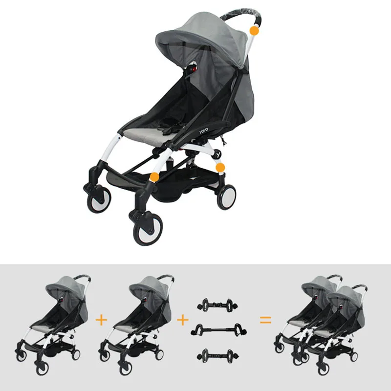 Stroller Connectors For Twin Baby Cart Accessories Suitable For Yoya Yoyo Yoyaplus Babalo Cybex Series Stroller 3pcs Set