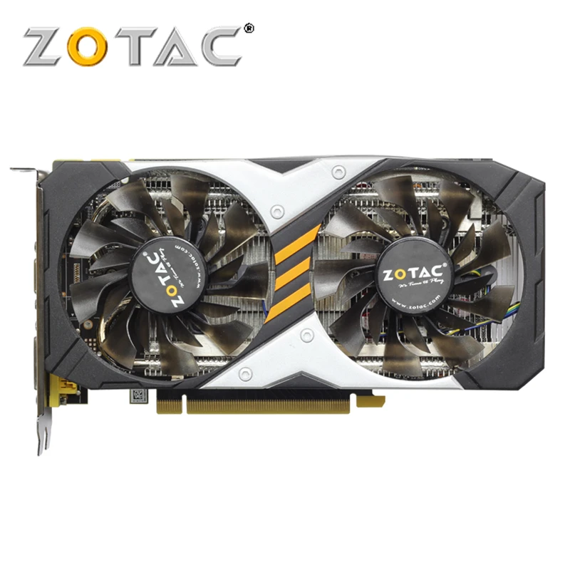 ZOTAC-tarjeta gráfica Original GeForce GTX 950, 2GB, 128 bits, GDDR5, para nVIDIA Map, GTX950, Thunder, GTX 950-2GD5, usada