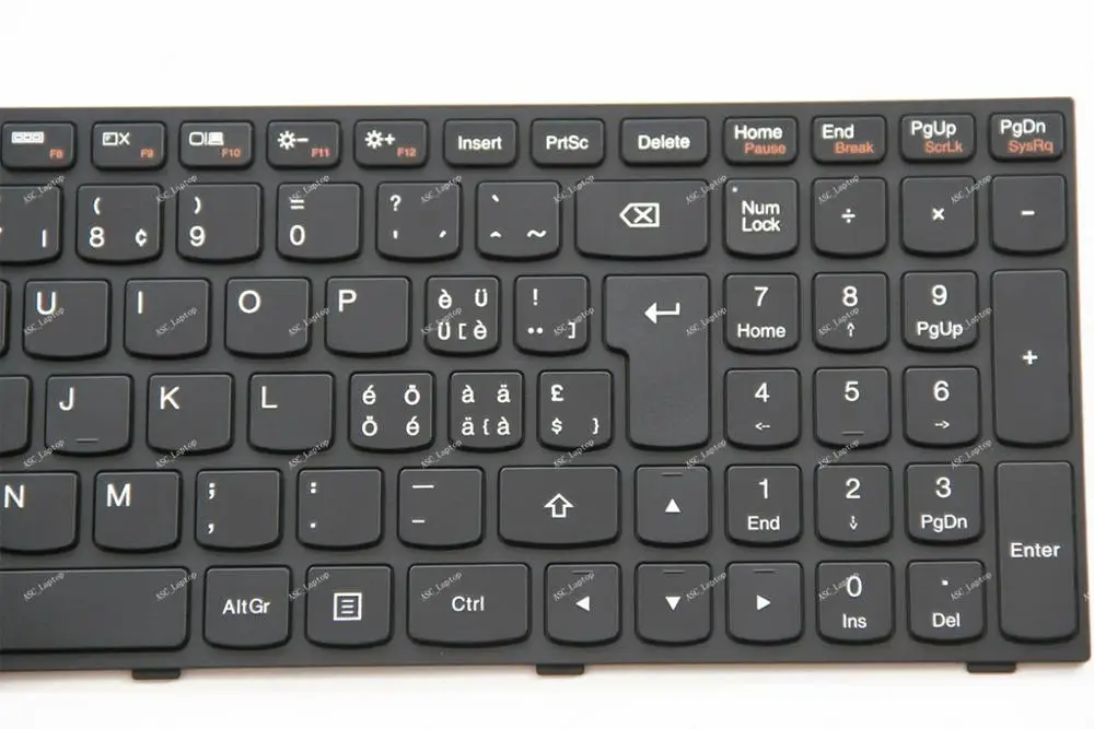 Imagem -02 - Nova Suíça Swiss sw Schweizer Tastatur Teclado para Lenovo Z5070 Z50-75 G70-70 G7080 Laptop Preto Quadro Negro