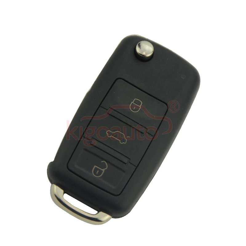 Kigoauto VW 투아렉 원격 키, 3 단추 434 Mhz HU66 3D0959753 AA, VW 투아렉 2002-2009 PCF7946 칩 HU66 블레이드