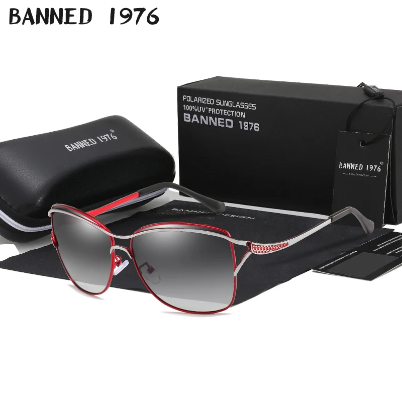 

BANNED Fashion New Arrival Sunglasses Women Popular Brand Design Polarized Sunglasses Summer Sun Glasses With Original Case