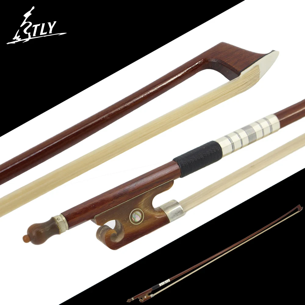 

Factory Store High Quality Brazilwood Violin Bow 4/4 Violin Accessories Fisheye Inlayed Ox Horn Frog Full Size Fiddle Bow