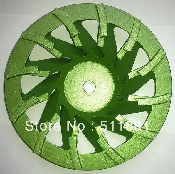 

7'' Diamond grind CUP Wheel Plate | 180mm Concrete grinding disc for angle grinder | 30# grit Tornado disc, chip removal FAST