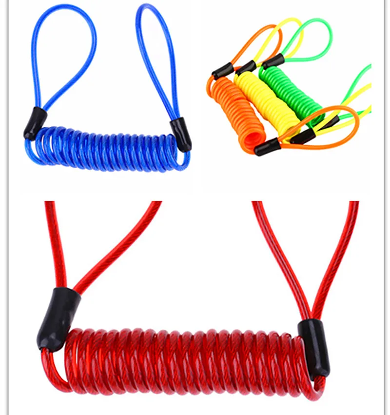 

Motorcycle Scooter Alarm Disc Lock Security Anti Thief Reminder Cable Bike Motorbike Anti Thief Safety Tools 5 Color