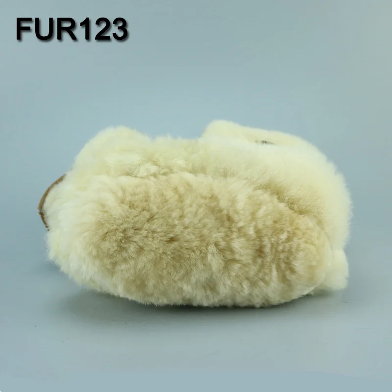 MPPM Winter Baby Shoes Boots Infants Warm Shoes Fur Wool Girls Baby Booties Sheepskin Genuine Leather Boy Baby Boots