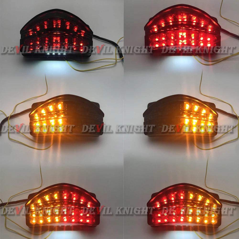 For 01-03 Honda CBR600 F4i CBR 600 FS LED Rear Tail Brake Lights Turn Signals Indicator Integrated Lamps 2001 2002 2003