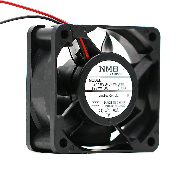 

Brand New For NMB 2410SB-04W-B30 6025 60mm DC 12V 0.11A 3500RPM 16.9CFM 22.5DBA axail cooling fan