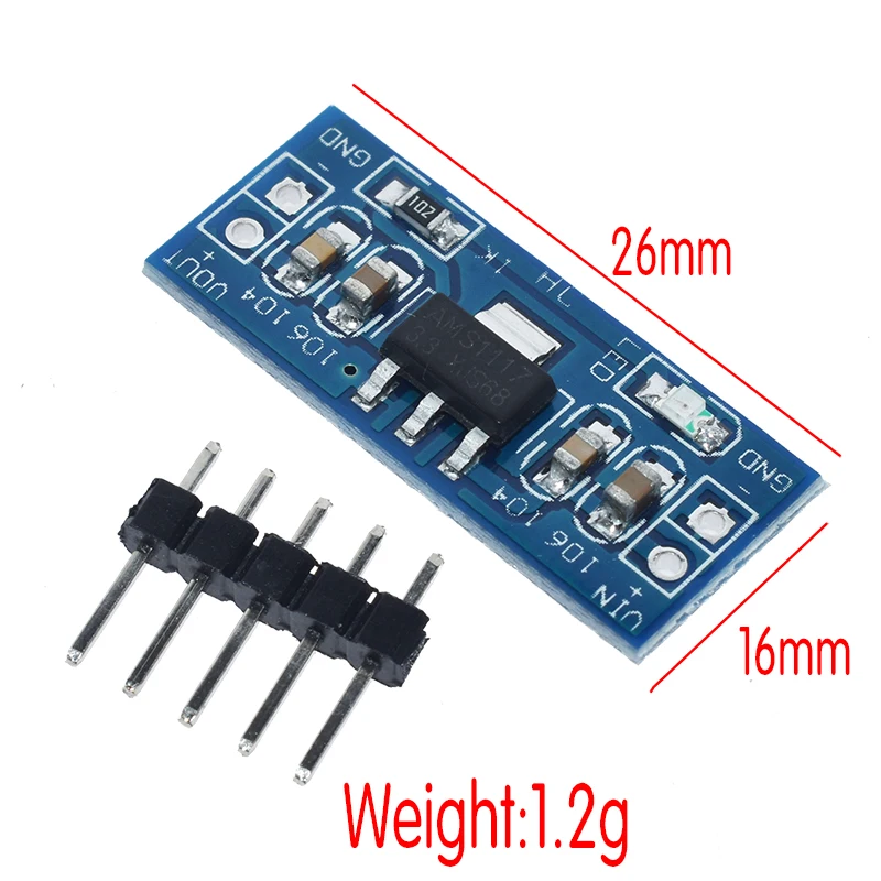 AMS1117 1.2V 1.5V 1.8V 2.5V 3.3V 5V power supply module AMS1117-5.0V power module AMS1117-3.3V