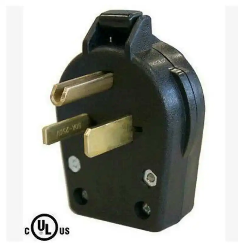 UL certification US American industrial plug for Miller Lincoln welding machine dryer power plug NEMA 6-50P 50A 250V