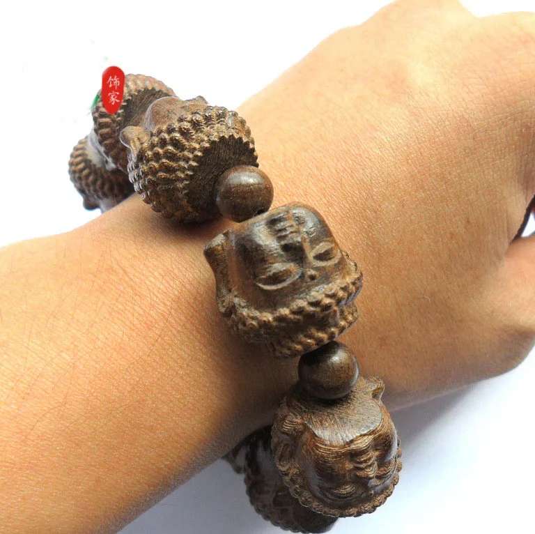 new wholesale carved Buddha head mala beads bracelet gifts for men friendship bracelets Religious bracelet good luck jewelry