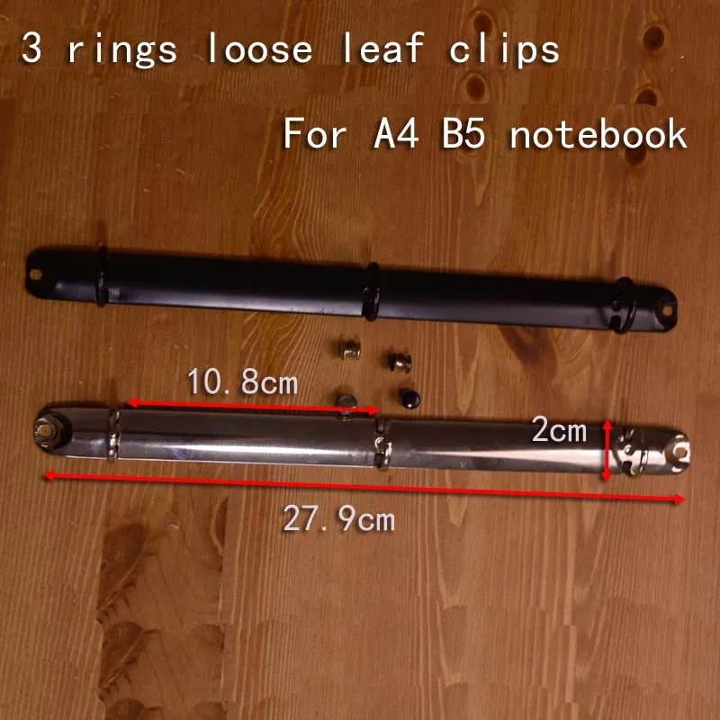 

Металлический зажим для ноутбука A4 B5, 3 кольца, спиральный лист, 3 отверстия, папка для ноутбука, аксессуары, аксессуары, фотоальбом, бумажный зажим