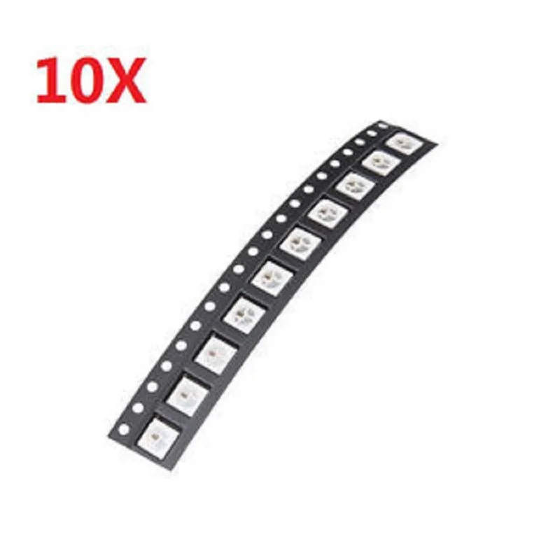 10pcs WS2812 WS2812b LED Chip 5050 RGB SMD White version WS2812 Individually Addressable Digital 5V 4 pins RGB LED chips