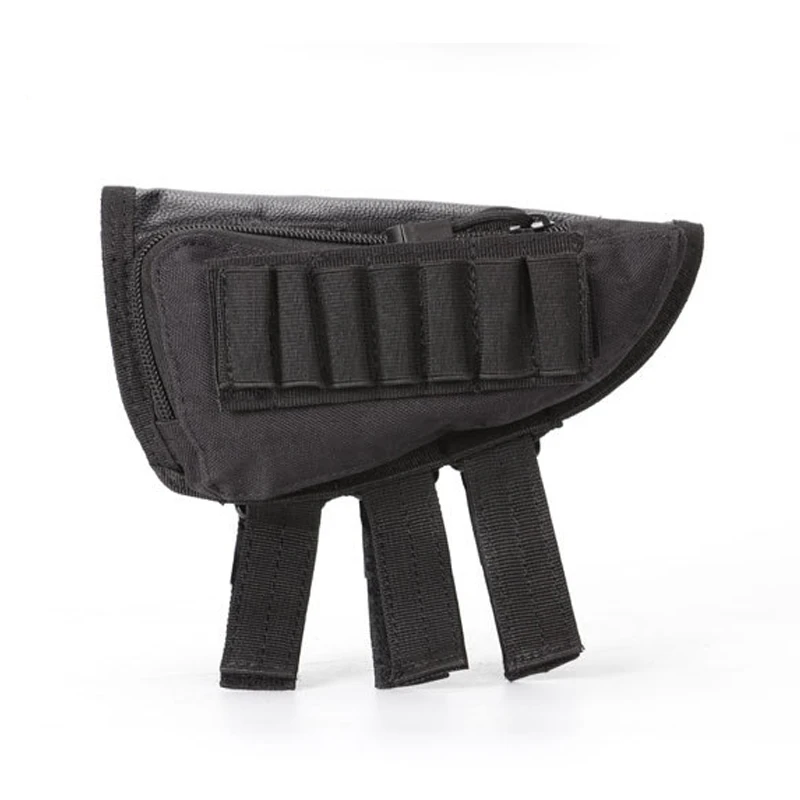 

Sniper Shooting Outdoor Hunting Rifle Buttstock Shell Holder Cheek Rest Pouch Multifunctional Tactical Gills Bag