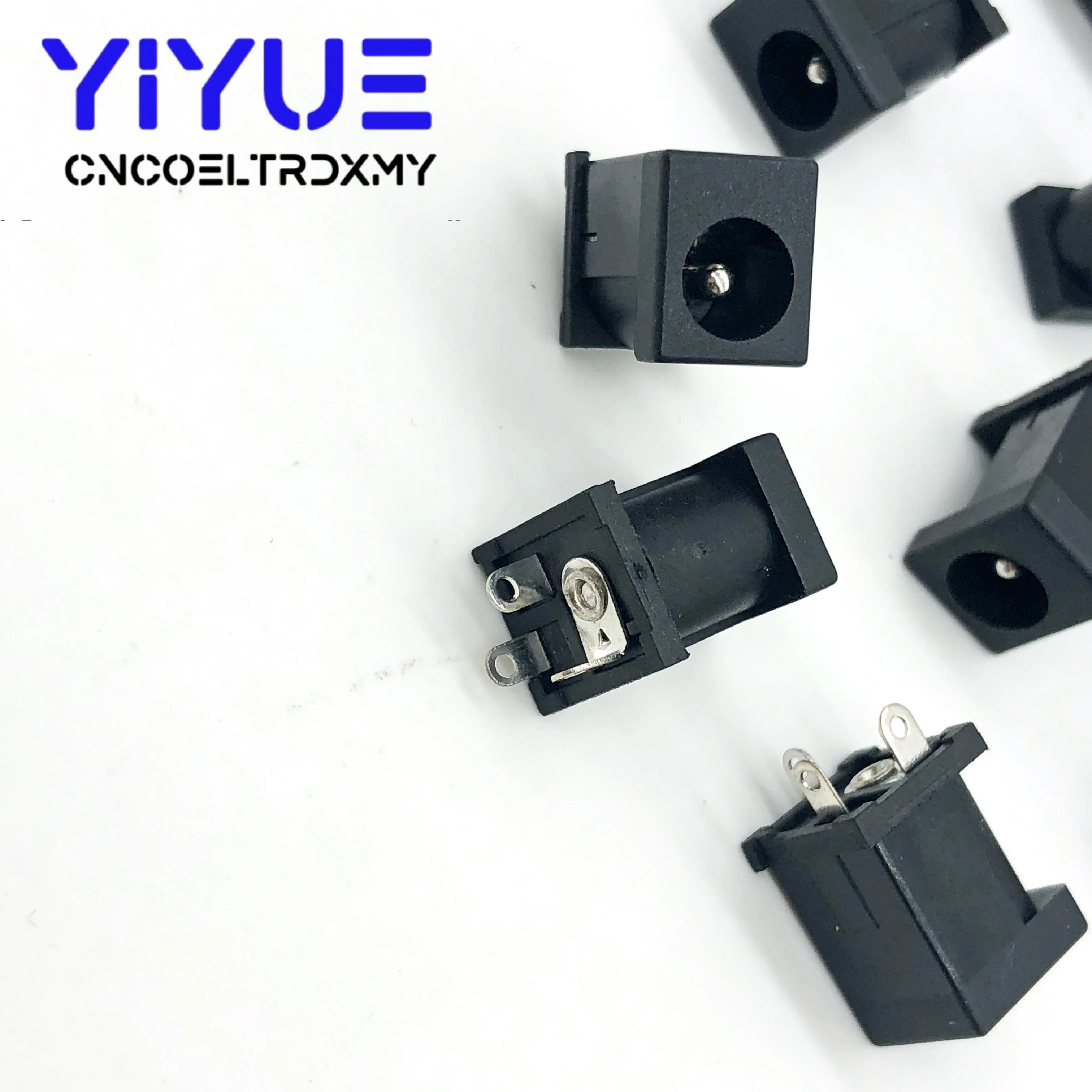 10pcs DC-012A 5.5*2.1MM DC Power Jack socket Connector DC JACK Vertical three feet