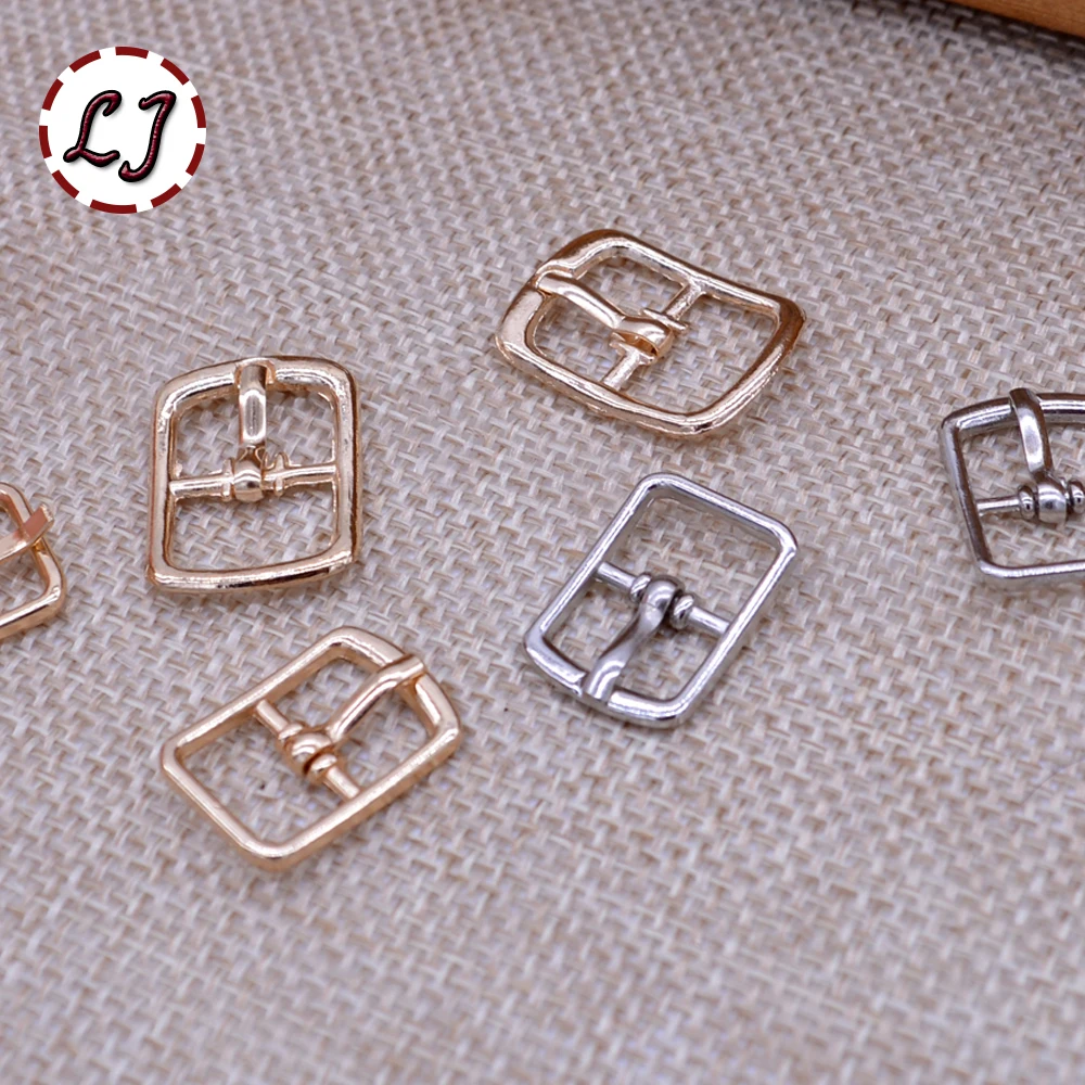 New arrived 20pcs/lot 12mm 10mm silver gold small Square alloy metal shoes bags Belt  Buckles  DIY Accessory Sewing scrapbooking