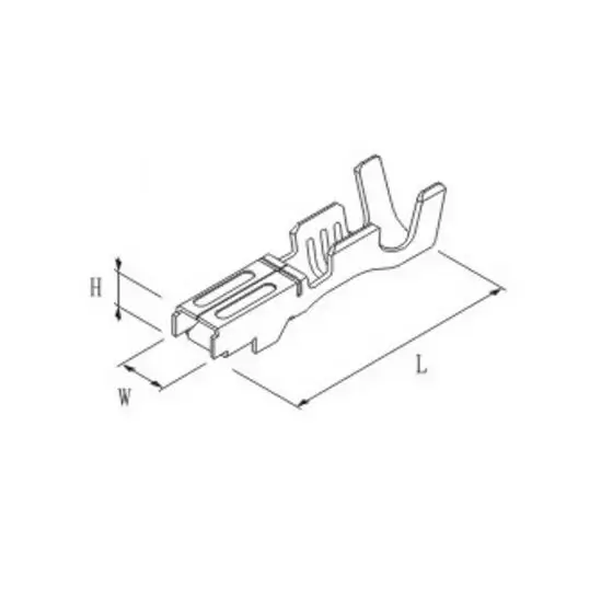 200/500/1000pcs/lot 2.3mm Crimp Terminals (pins) For Furukawa Connector, Replacement of RFW-F-050/RFW-F-125