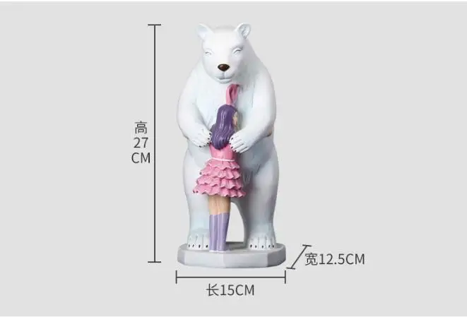 Creative European Home Crafts Princess Bear Decoration Girlfriends Birthday Gifts