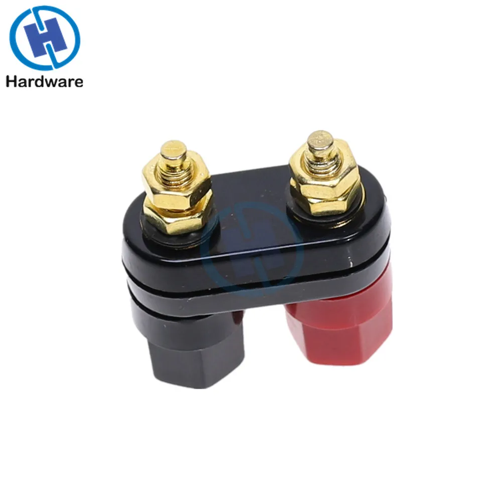 Connettori a banana Coppia Terminali Rosso Nero Connettore Amplificatore Terminal Binding Post Speaker Banana Plug Martinetti
