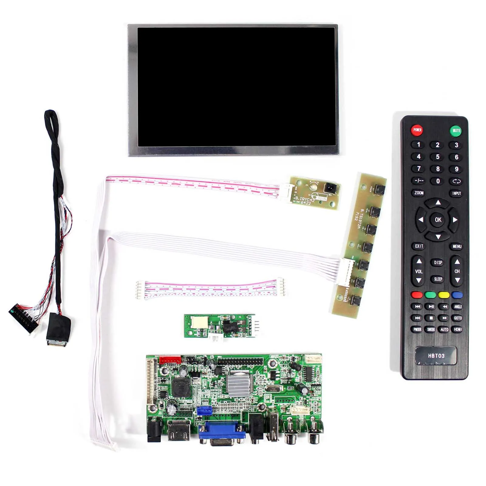 لوحة تحكم الصوت LCD ، HD MI VGA 2AV USB ، مع شاشة LCD 5.6 بوصة LTD056ET3A 1024x600