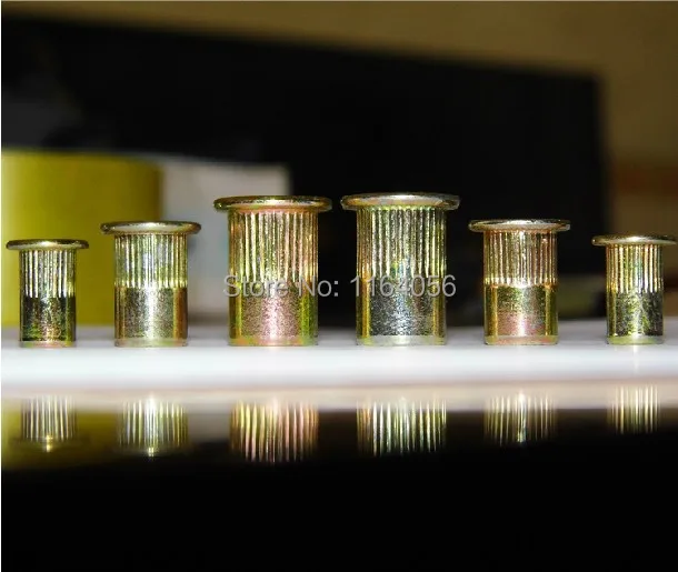 

200pcs/lot Metric Steel Flat Head M3 Blind Insert Rivet Nut Rivnut Free Shipping