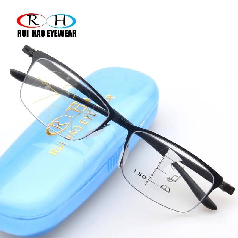 Fashion Progressive Glasses Anti Blue Ray Multifocal Reading Eyeglasses Presbyopic Spectacles Unisex Design Glasses Frame