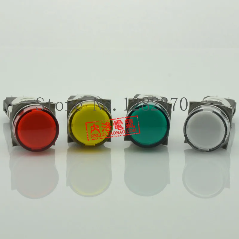 [ZOB] Imported French original 16mm circular indicator XB6AV * BB 12 ~ 24V--10pcs/lot