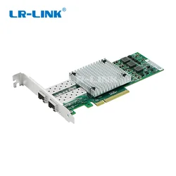 광섬유 이더넷 어댑터, 듀얼 포트 PCI 익스프레스 네트워크 랜 카드, 브로드컴 BCM57810S Nic, LREC9812AF-2SFP + 10Gb