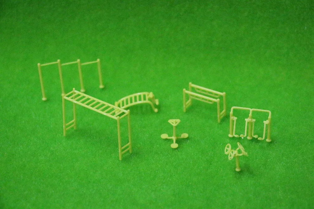 Model Plastic Park fitness equipment for Garden Layout