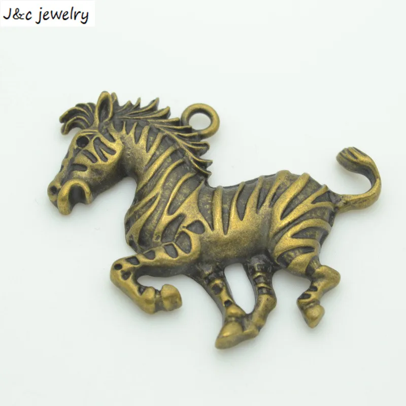 Fashion Sale 40*51 mm 2 pcs/lot Zinc Alloy Antique Bronze Plated  horse Charms Pendants Metal Jewelry Findings Fit DIY D9201