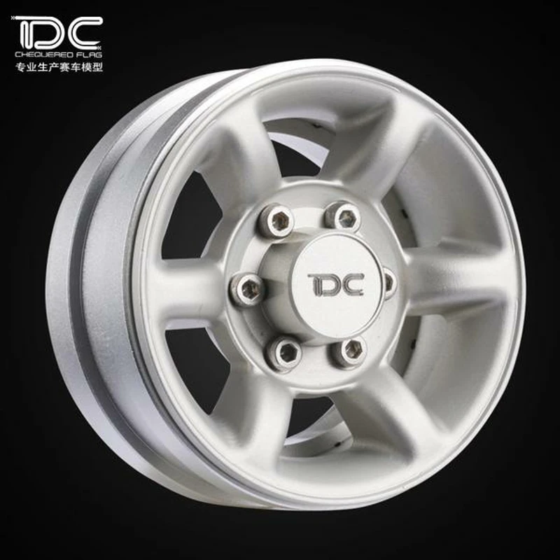 1.55inch Metal Beadlock Wheels & Cap for 1/10 Remote Control RC Crawler Cars CNC Machined Aluminum (PAJERO ) 6061 T6 Alu7075