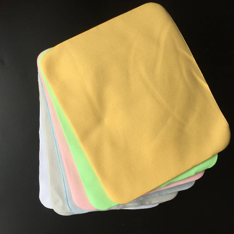 Kachawoo 175mm x 145mm microfibre cleaning cloth glasses high quality chamois microfiber cloth for glasses accessories 100pcs