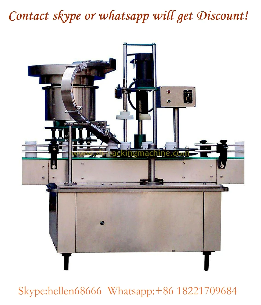 jar capping machine,with feeder,plastic bottle capping machine,metal cap capper CE