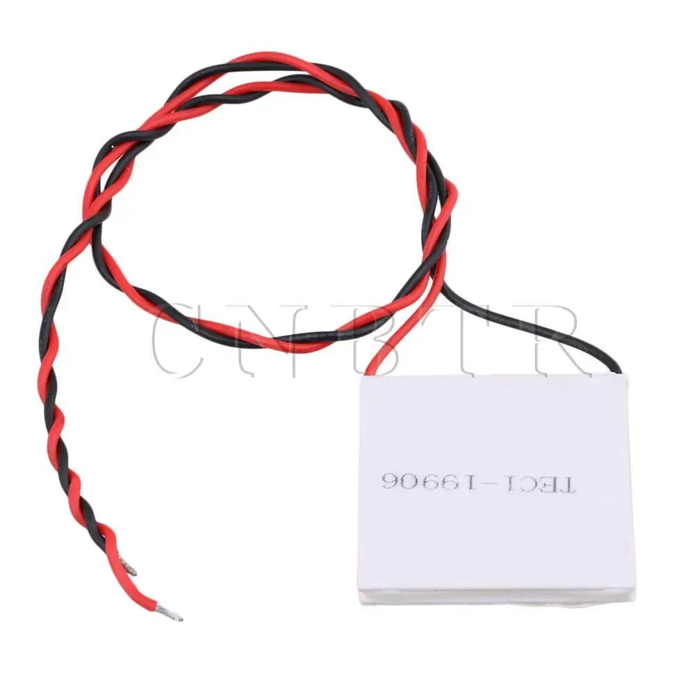 

BQLZR 4cmx4cm White TEC1-19906 6A DC24V 85N/cm2 Heatsink Thermoelectric Peltier Cooler Plate Module