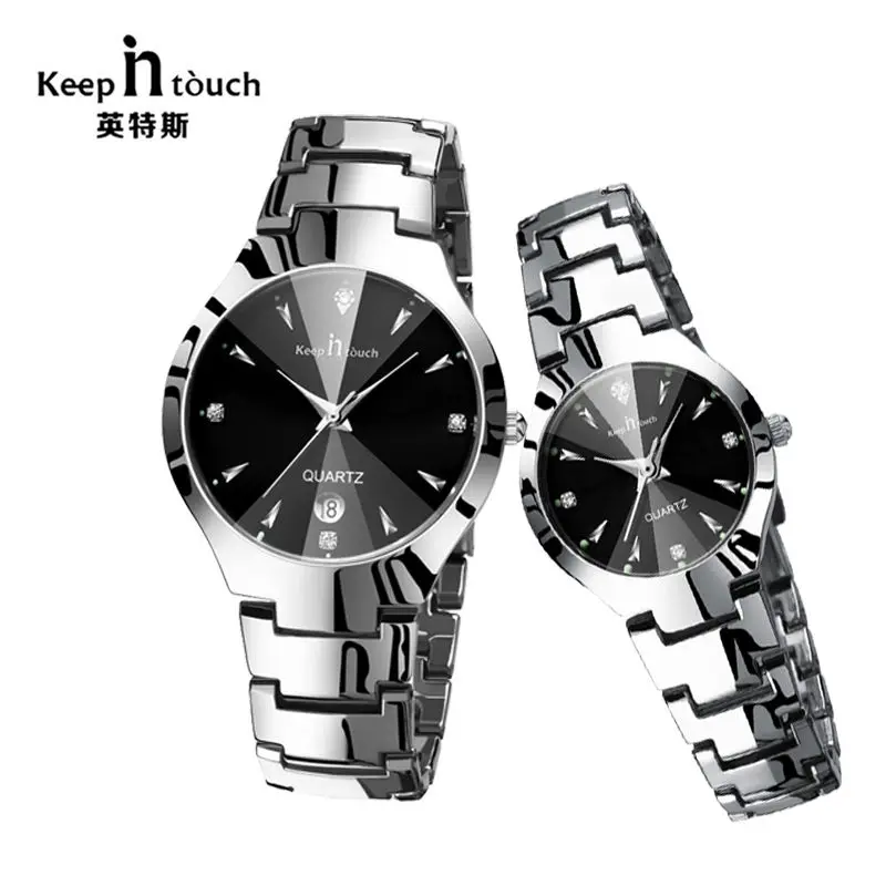 KEEP IN TOUCH orologi da uomo e da donna semplici orologi da coppia al quarzo IN lega da donna orologio da coppia impermeabile luminoso relogio masculino