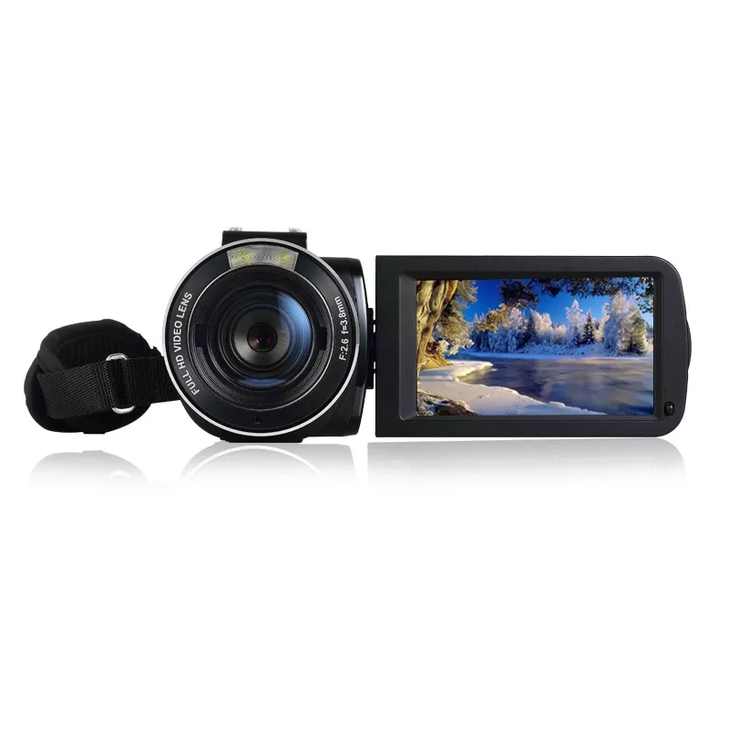 24Mp Wifi 1080P Full HD Digital Video Camera Camcorder with Remote Wide Angle Lens and Hot Shoe 3