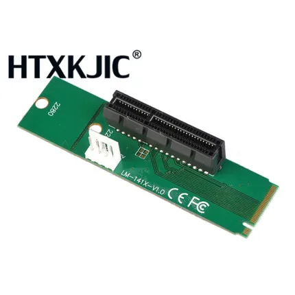 100ชิ้น/ล็อตNGFF M2เพื่อPCI-e 4xสล็อตRiserบัตรMที่สำคัญM.2 SSDพอร์ตPCI E XPRESSอะแดปเตอร์แปลงRiserบัตรMที่สำคัญM.2