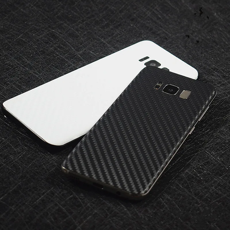3D Carbon Fiber Skins Film Wrap Skin Phone Back Paste Film Sticker For SAMSUNG S20 Ultra S10 Plus S10e S9 S8+ Note 10+ Note 8 9