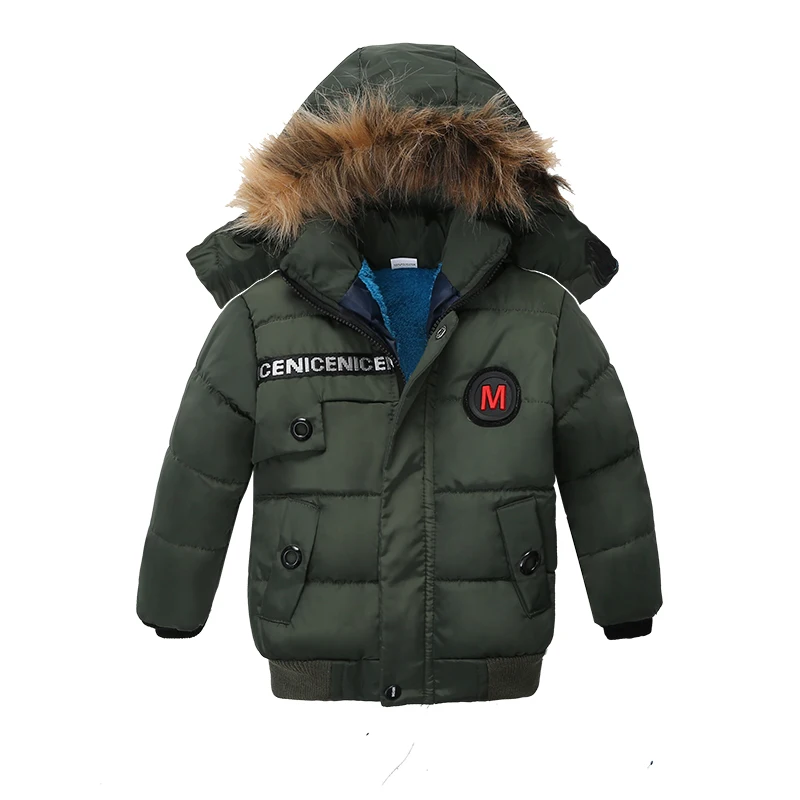 Children New Coat 2020 Autumn Winter Thick Jacket For Boys Kids Keeping Warm Hooded Outerwear Infant  2 3 4Y Baby Clothing Wear