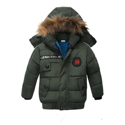 Children New Coat 2020 Autumn Winter Thick Jacket For Boys Kids Keeping Warm Hooded Outerwear Infant  2 3 4Y Baby Clothing Wear