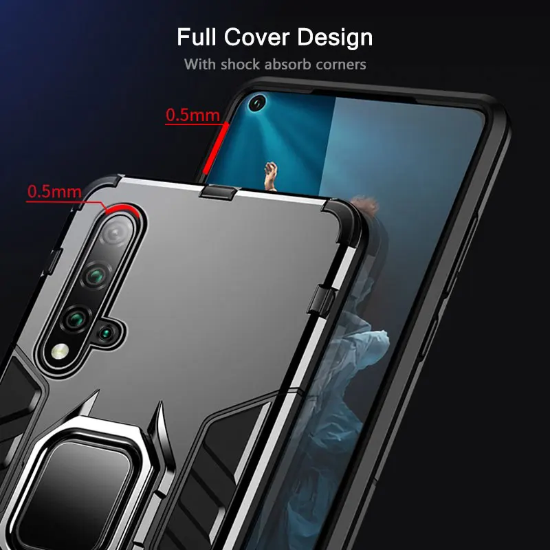 KEYSION Shockproof Armor Case For Huawei Mate 30 20 Pro P30 P20 lite P Smart Y5 Y6 Y7 Y9 2019 Phone Cover for Honor 20 Pro 10i 10 lite 8a 8X 9X image 4