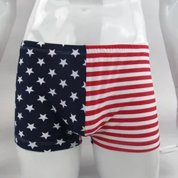 Mens boxer trunks star and stripes USA flag