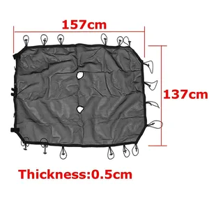 Car Sunshade Mesh Roof Car for Jeep Wrangler JK, UV Proof, Net Cover Protection, Accessories, Styling 2/4 Door, 2007-2017 Top Shadow 10 Main Sales Jeep Wrangler Capout - №1