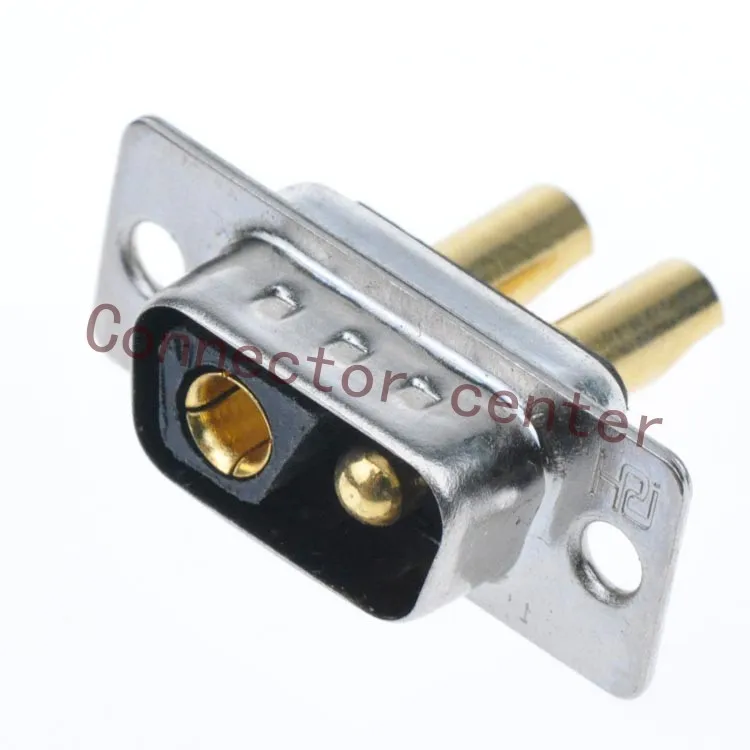 High Power DSUB DB Connector 2V2 male Machined Pin Full Gold Flash Wire Type