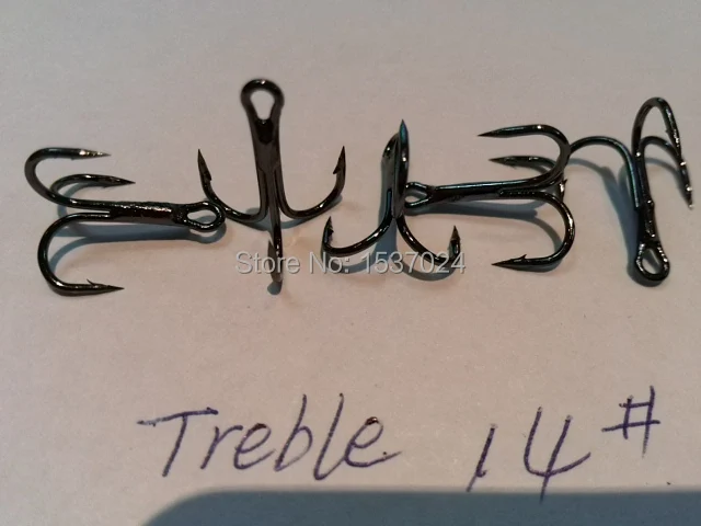 

2023 14# Treble Fishing Hooks 2000pcs High quality factory direct production