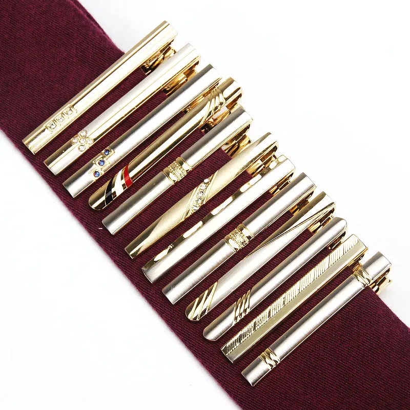 

Brand New Tie Clip Classic Simple Style Pin Clasp Bar Rose Gold Color Male Business Necktie Clip Clasp Metal Men Jewelry