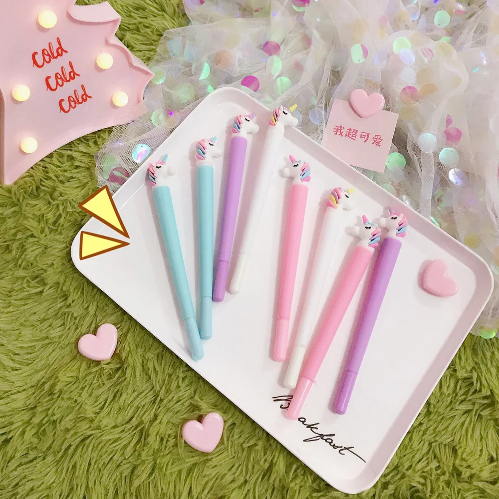 

36 Pcs / Lot Gel Pen Unicorn Caneta Kawai Lapices Creativity Canetas Boligrafo Kalem Stationary Material Escolar School Pens