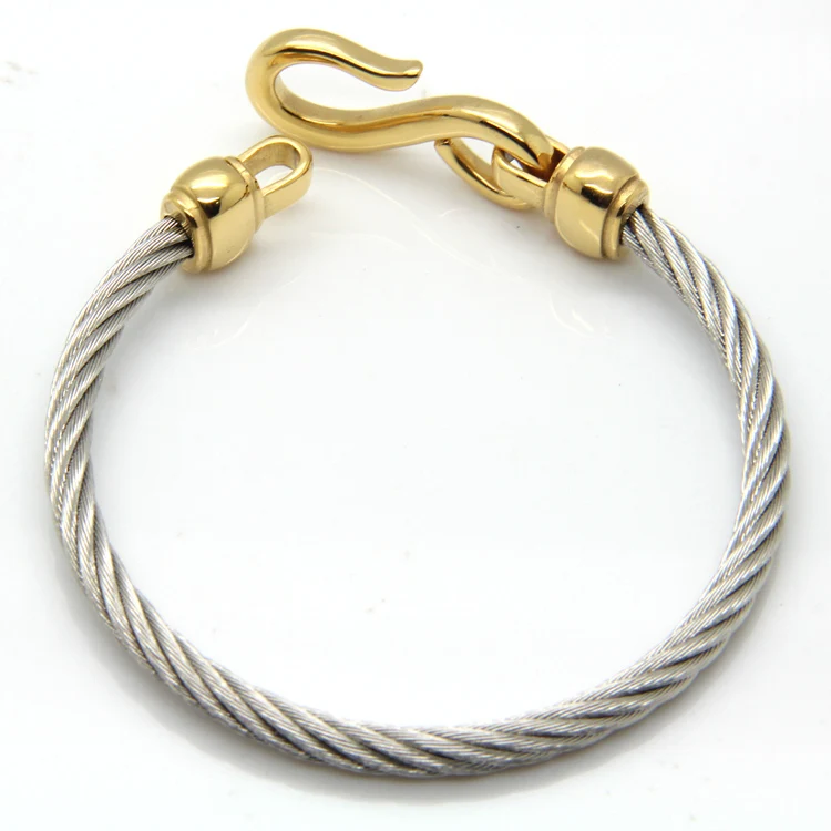 Two-Color Titanium Steel Bracelet Hooks Fashion Jewelry Infinity Love Charm Bracelets & Bangles For Women image 6