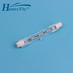 HoneyFly 5pcs 78mm Linear Halogen Lamp J78 220V/110V 100W 150W 200W 250W R7S Double Ended Filament Flood Lights Quartz Tube