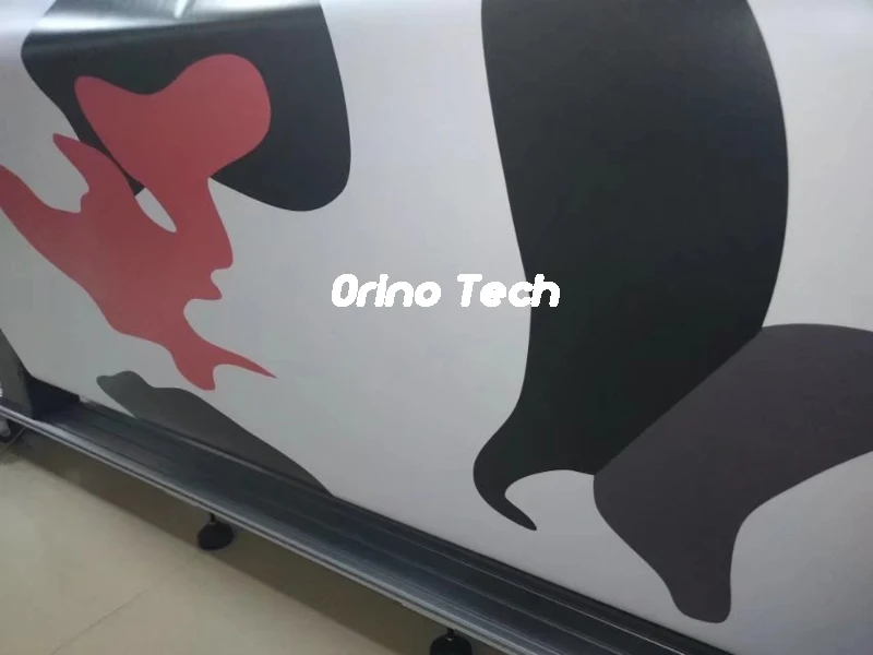 Large Black Red Vinyl Camouflage Car Wrap Film With Air Bubble Free Vehicle Motorcycle Body Wrapping Car Sticker Decal Graphics